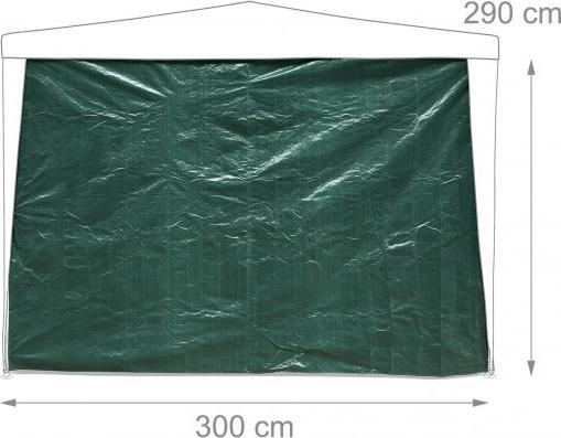 Actual product image Relaxdays 3x gazebo side parts (10 cm, 300 cm)