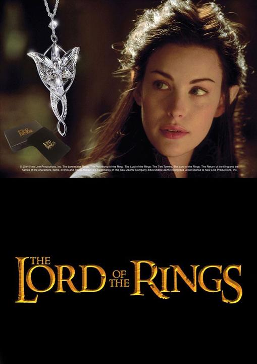 Actual product image Noble Collection Lord of the Rings Pendant Arwen's Evening Star (silver plated)