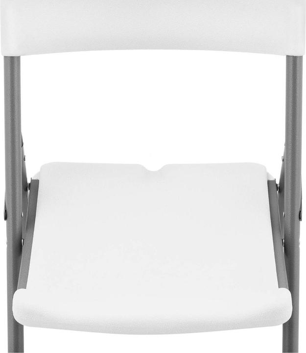 Produktbild Royal Catering 4er-Set Klappstühle Faltstuhl Stuhl klappbar 180 kg Stahl Polyethylen weiss