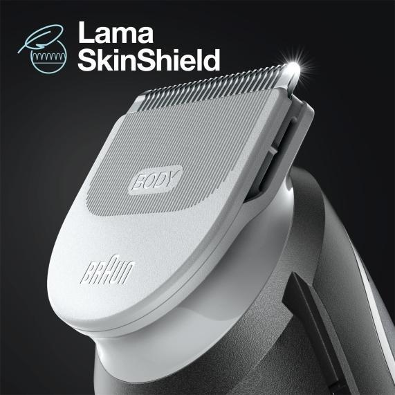 Produktbild Braun Body Groomer BG3340 Cordless and corded, Operating time (max) 80 min, NiMH, Black/Grey