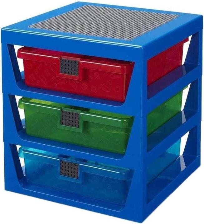 Produktbild LEGO 3-Drawer Storage Rack niebieski