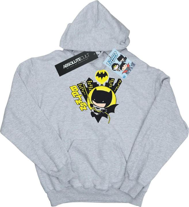 Actual product image Womens/Ladies Chibi Batman Swinging Hoodie (M)