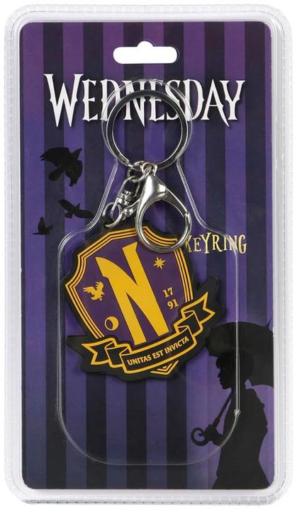 Produktbild Karactermania MERCREDI - Emblème Nevermore - Porte-clés en Caoutchou