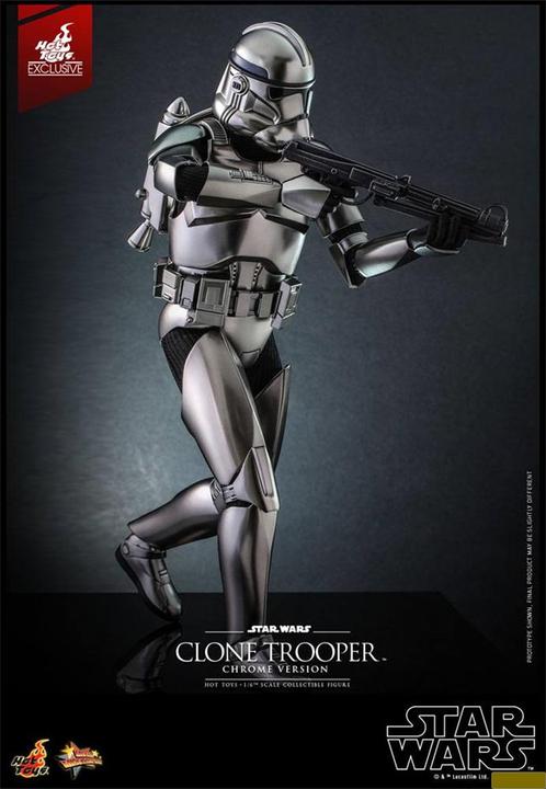 Image du produit Hot Toys Star Wars figurine 1/6 Clone Trooper (Chrome Version) 30 cm