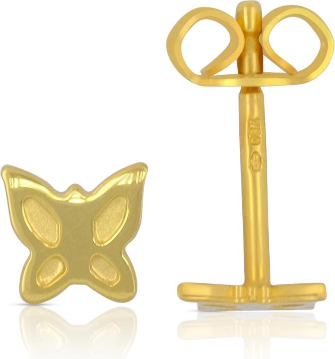 Produktbild Muau Stud earrings butterfly yellow gold 750, 5mm (750/18 K Gold)