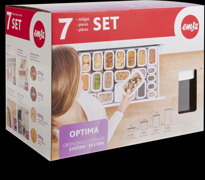 Productafbeelding Emsa Optima set van 7 (2x0,45 / 2x1 /2x1,6 / 2,2) (8.30 l)