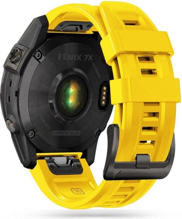 Garmin Bracelet pour montre intelligente Fenix 5/6/6Pro/7, couleur jaune (22 mm, Matières plastiques)