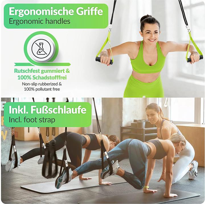 Produktbild BodyCross Schlingentrainer Komplett-Set, Limette
