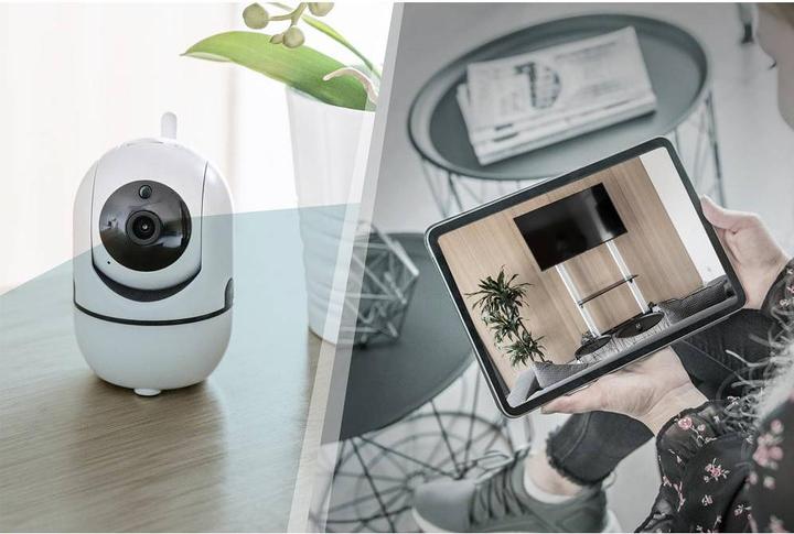 Produktbild Digitus Smarte Full HD PT-Innenkamera mit Auto-Tracking, WLAN + Sprachsteuerung (1920 x 1080 Pixels)