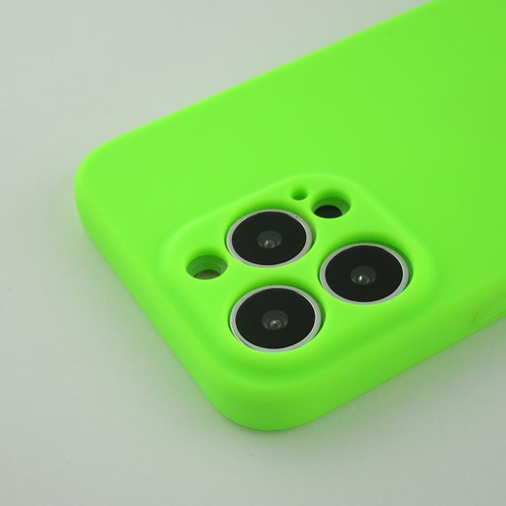Image du produit PhoneLook Coque Silicone avec lanière et crochet vert clair (Apple iPhone 13 Pro Max)