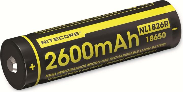 Image du produit Nitecore 18650 Batterie USB 2600mAh NL1826r