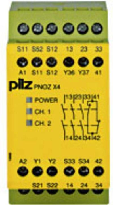 Image du produit Pilz GmbH & Co. KG Dispositif d'arrêt d'urgence PNOZ X4 24VDC 3n/o 1n/c