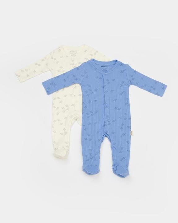 Actual product image BabyCosy 2 Pcs Footed Rompers (56)