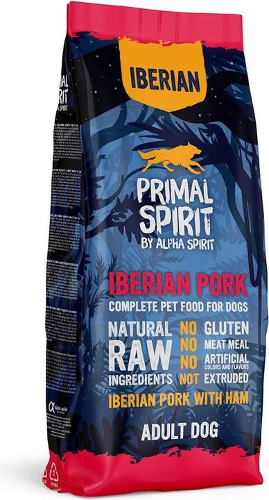 Produktbild Alpha Spirit PRIMAL IBERIAN Pork Hundefutter mit Schweinefleisch 12 kg (Adult, 1 Stk., 12000 g)