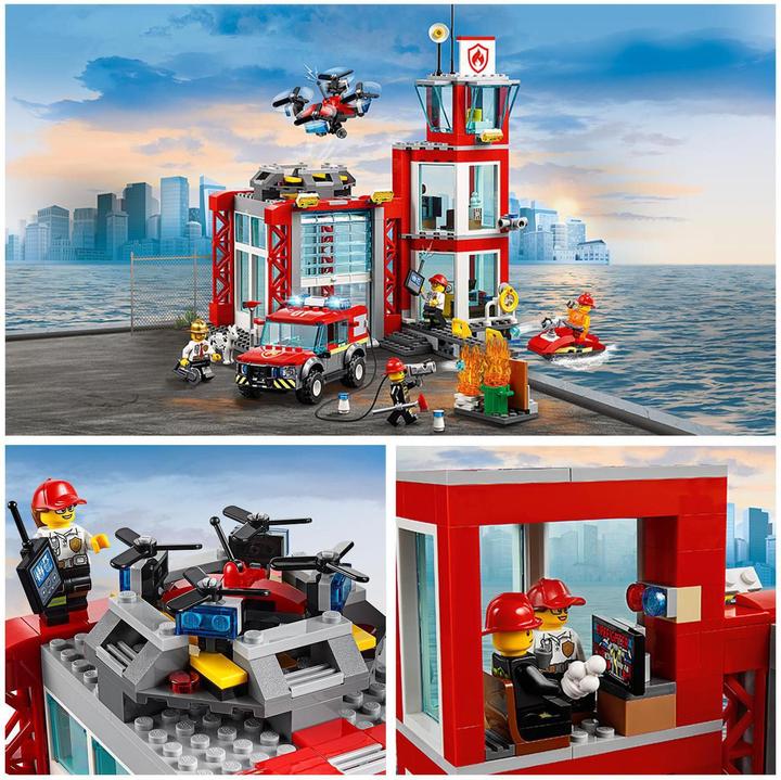 Produktbild LEGO Feuerwehr Station (60215, LEGO City)