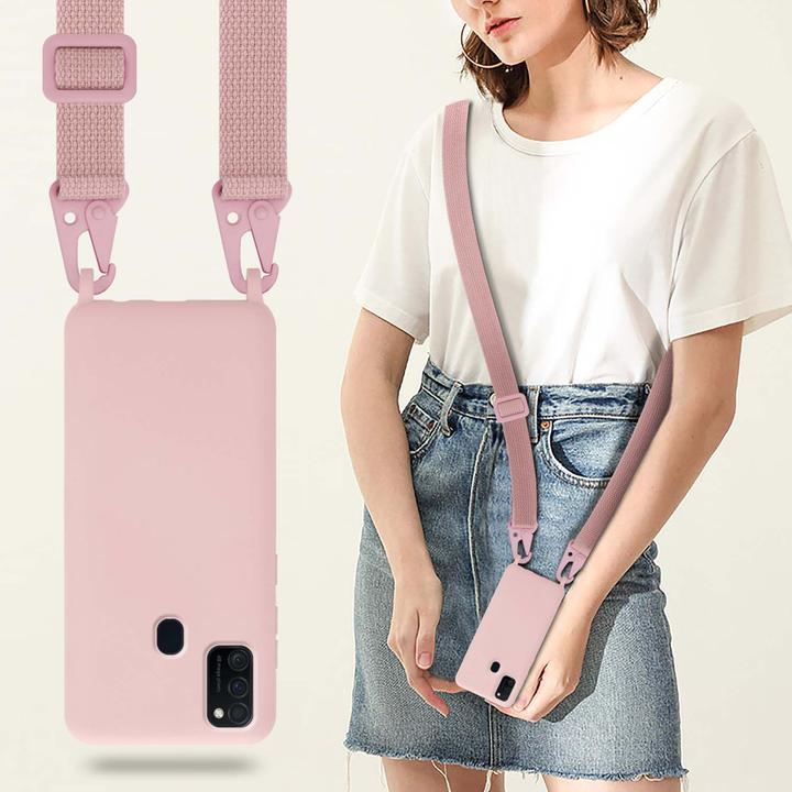Actual product image Cadorabo TPU Cover Mobile Phone Chain Liquid (Samsung Galaxy M30s, Samsung Galaxy M21)