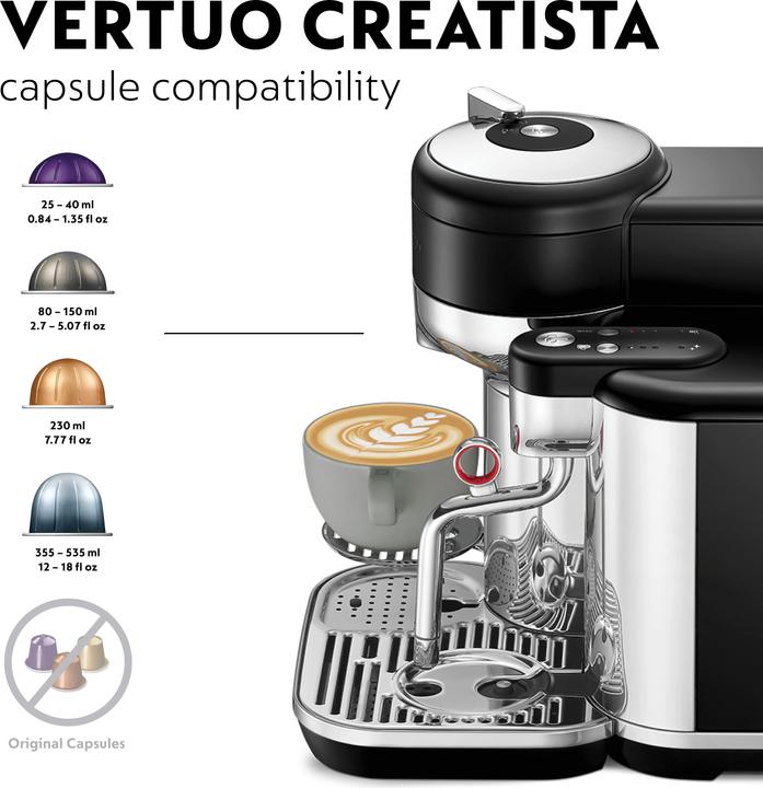 Immagine prodotto Sage Nespresso Vertuo Creatista (NESPRESSO Vertuo, Spina CH)