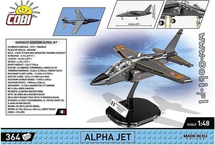 Immagine prodotto Cobi Forze Armate 5842 - Alpha Jet Aeronautica Militare Francese, 364 mattoncini