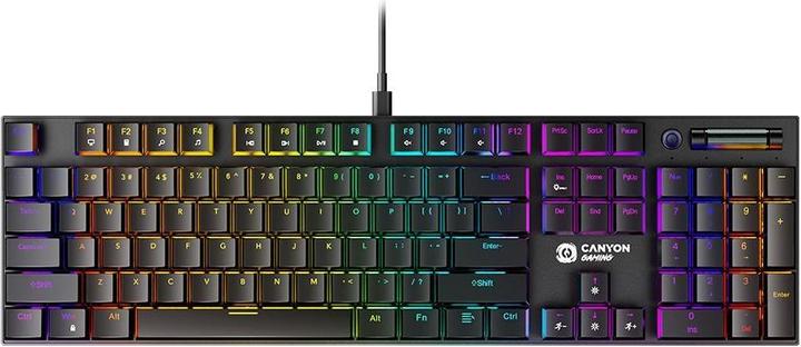 Actual product image Canyon Cometstrike GK-55, 104keys Mechanical keyboard, 50million times life, GTMX red switch, RGB (104 Keys)