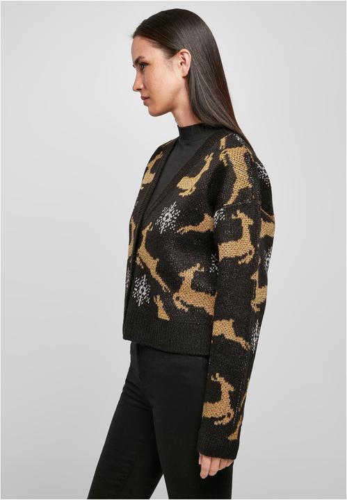 Actual product image Urban Classics Ladies Short Oversized Christmas Cardigan (4XL)
