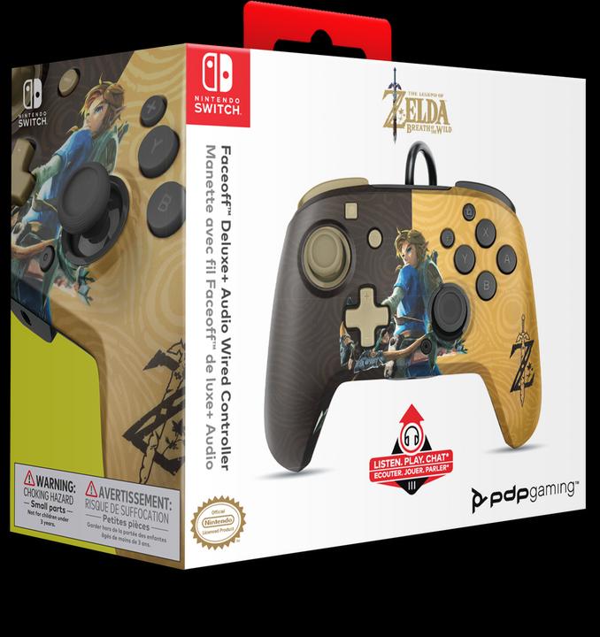 Image du produit PDP Controller Faceoff Deluxe+Audio Zelda Switch (Switch OLED, Switch)