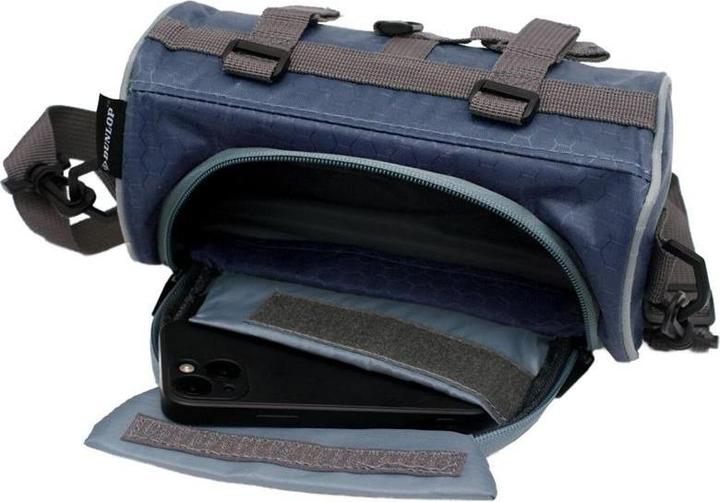 Image du produit Dunlop - Fahrradlenkertasche/Gepäcktasche mit Smartphonetasche (blau) (1.20 l, Sacoche de guidon)