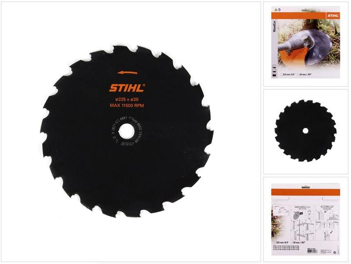 Actual product image Stihl 40007134202 Circular Saw Blade Chisel Tooth High Performance for Power Scythes