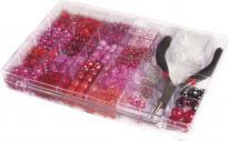Produktbild Rayher Perlen-Box mit Zange, pink, 180 g