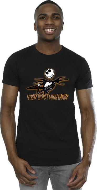 Actual product image The Nightmare Before Christmas Mens Your Worst Nightmare Cotton T-Shirt (4XL)