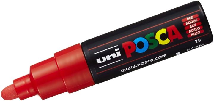Actual product image Posca Marker PC-7M round tip (Red, 5.50 mm, 1 x)