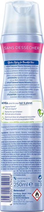 Actual product image NIVEA Diamant Volumen Haarspray DUO (500 ml)