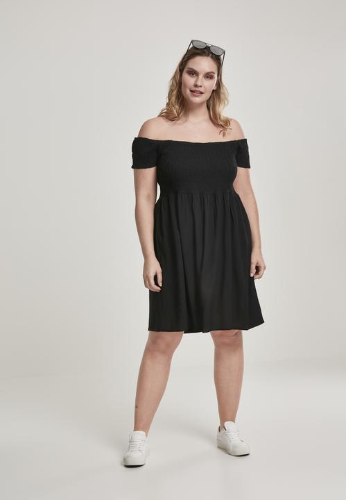 Produktbild Urban Classics Ladies Smoked Off Shoulder Dress (4XL)