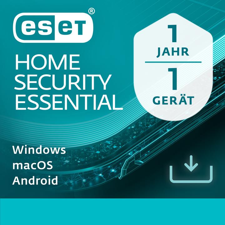 Produktbild ESET Home Security Essential 1U 1Y Download Code (1 User, 1 Geräte/User, 12 Monate)