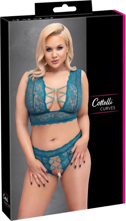 Cottelli Collection Ensemble soutien-gorge pétrole 3XL (3XL)