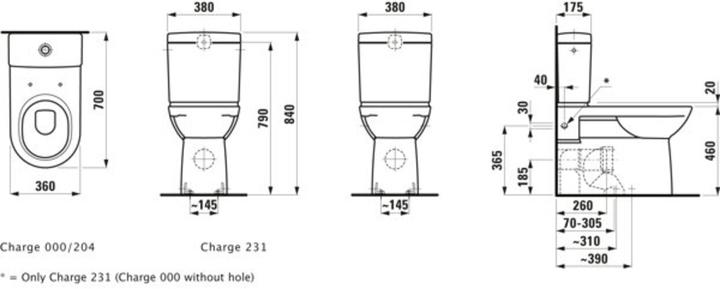 Actual product image ROCA Floor-standing WC combination LAUFEN PRO