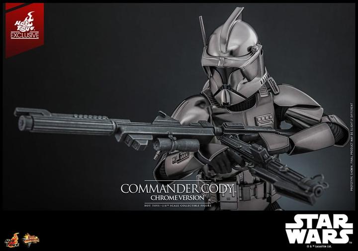 Produktbild Hot Toys Star Wars Movie Masterpiece Actionfigur 1/6 Commander Cody (Chrome Version) Exclusive 30 cm