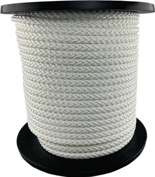 Produktbild Overmann Kordel Seilraddurchmesser 8mm weiÃŸ feste+feine Flechtung m.Seele (100 m)