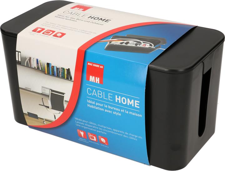 Actual product image Max Hauri Cable Home cable management set: small box + safety line + spiral conduit