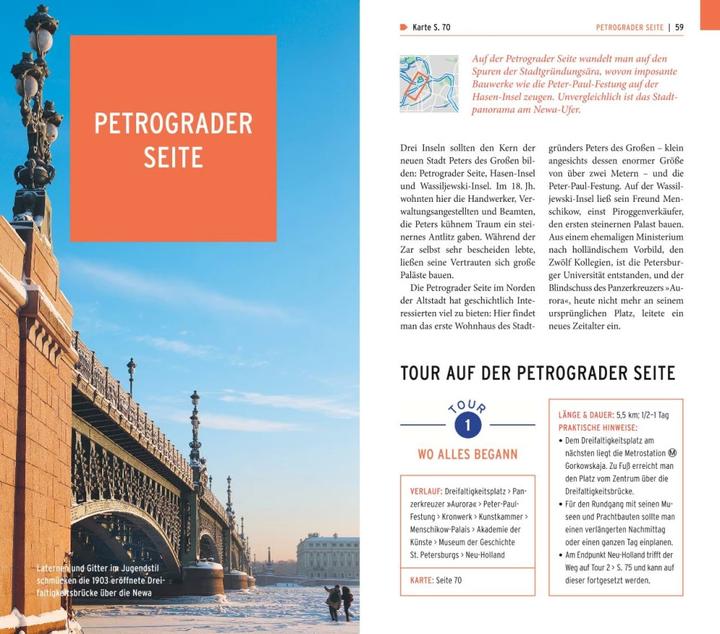 Actual product image on tour Reiseführer St. Petersburg (German, Wolfgang Rssig, 2019)