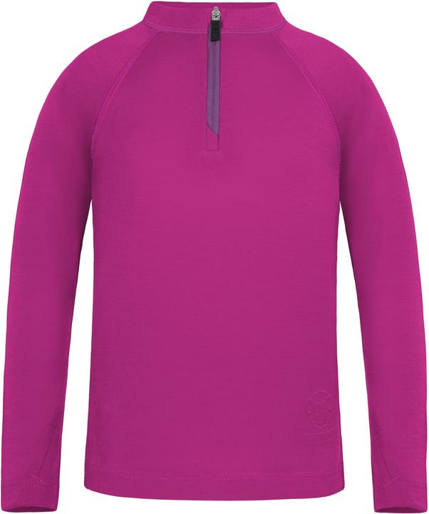 Normani Kinder Merino Langarm mit 1/4 Zipper „Nyapari“ - 9545