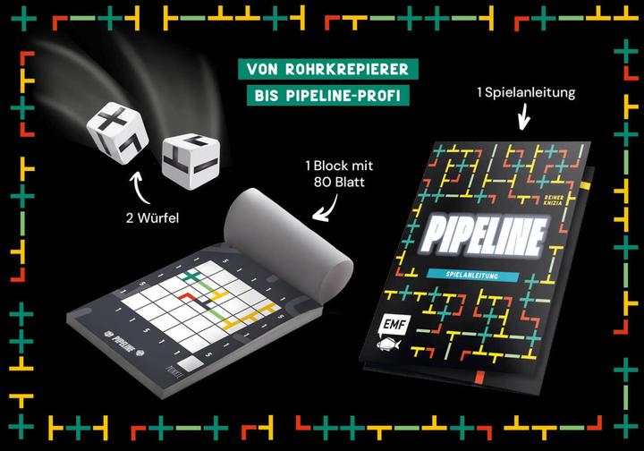 Produktbild Würfelspiel: Pipeline – Wer schafft die besten Verbindungen? (Deutsch)