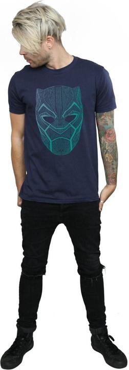 Actual product image Mens Black Panther Tribal Mask T-Shirt (3XL)