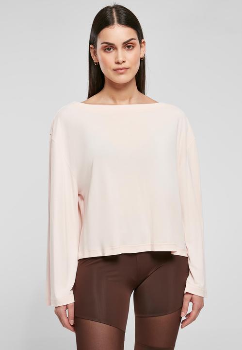 Actual product image Urban Classics Ladies Short Modal Bateau Neckline Longsleeve (M)