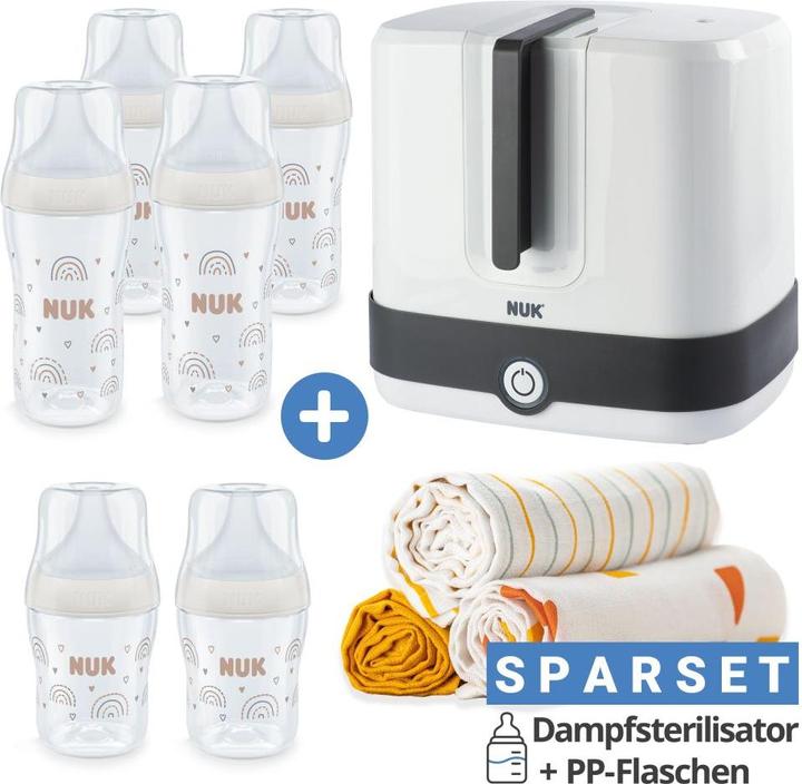Produktbild NUK Sterilisatoren & Vaporisatoren Premium Starter-Set 10-tlg. - Dampfsterilisator