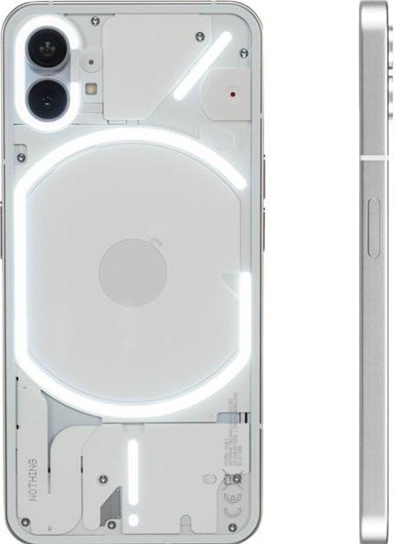 Produktbild Nothing Phone (1) (8GB) (256 GB, Weiss, 6.55", Dual SIM, 50 Mpx, 5G)