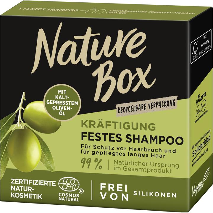 Actual product image Nature Box Strengthening Firm Shampoo Olive Oil (Solid shampoo)