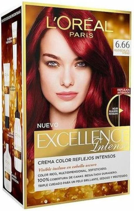 Produktbild L'Oréal Paris EXCELLENCE INTENSE tinte #6,66 rojo escarlata intenso (#6,66 rojo escarlata intenso)