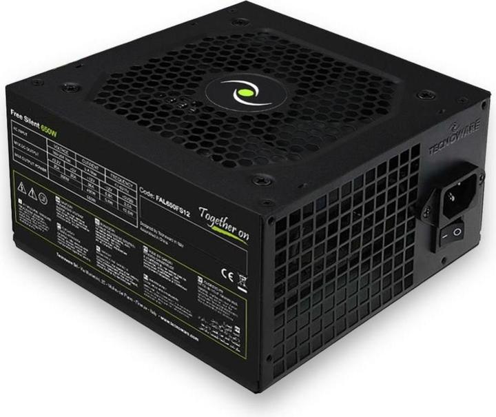Actual product image Tecnoware ALIMENTATORE 650W 12CM FREE SILENT 2*SATA 2*MOLEX 35CM (650 W)