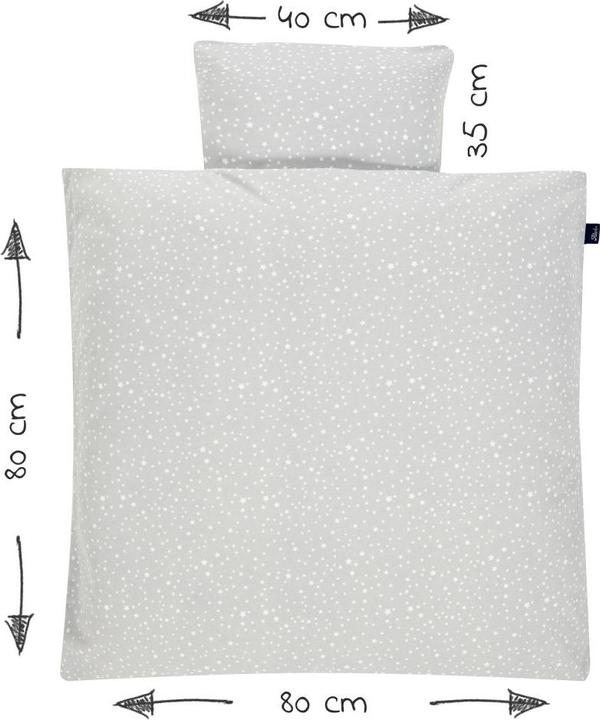 Actual product image Alvi Baby bed linen & bed sets Bed linen jersey 80 x 80 cm - Starry sky (80 x 80 cm, 35 x 40 cm)