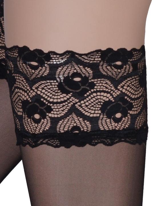 Image du produit Levee Satin Sheers 20 Bas autofixants, couleur 399 noir, taille 44-46 (20 DEN, 44 - 46)